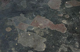 Floor tiles before restoration. Select the image to see a larger view