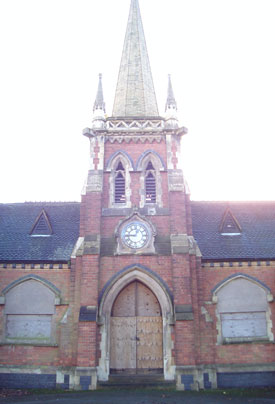 Main entrance before restoration. Select the image to see a larger view